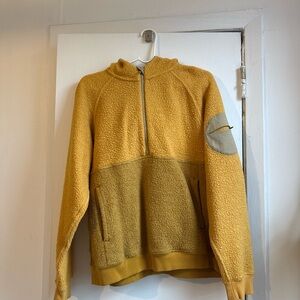 Outdoor Voices Mustard Zip-Up Fleece